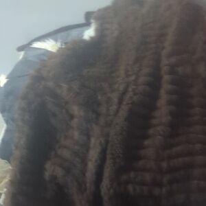 Luxurious Brown Faux Fur Coat